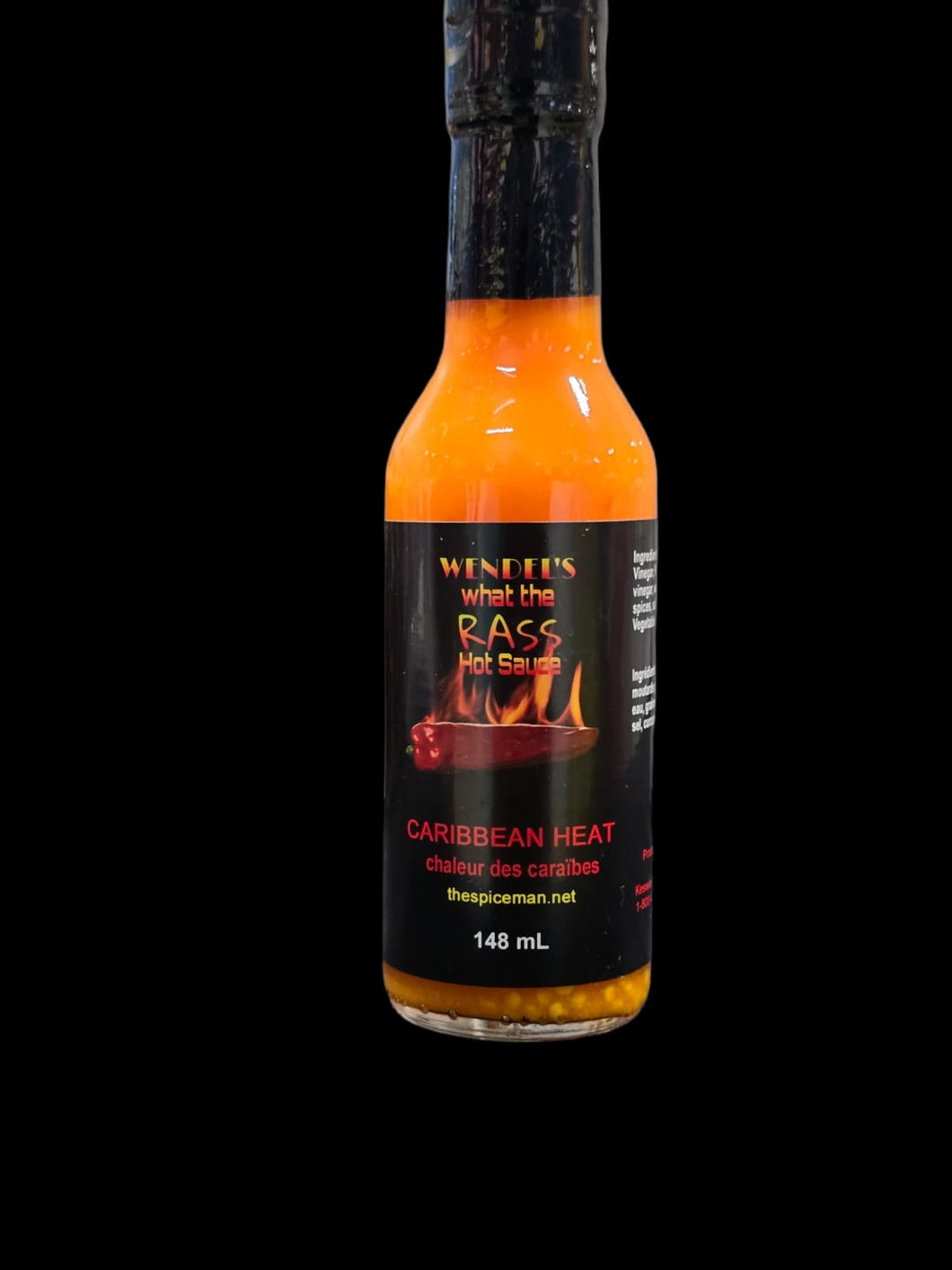 WENDELS WHAT THE RASS-CARIBBEAN HEAT HOT SAUCE