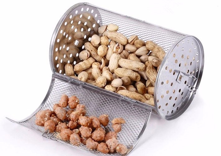 Stainless Steel Peanut Coffee Roaster Drum For BBQ Rotisserie - The Spiceman