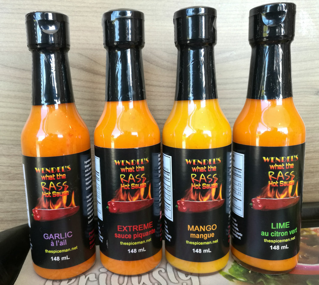 THE ULTIMATE COLLECTION WENDELS WHAT THE RASS EXTREME, LIME, GARLIC AND MANGO - The Spiceman