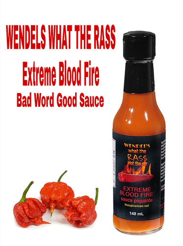WENDELS WHAT THE RASS EXTREME BLOOD FIRE HOT SAUCE - The Spiceman