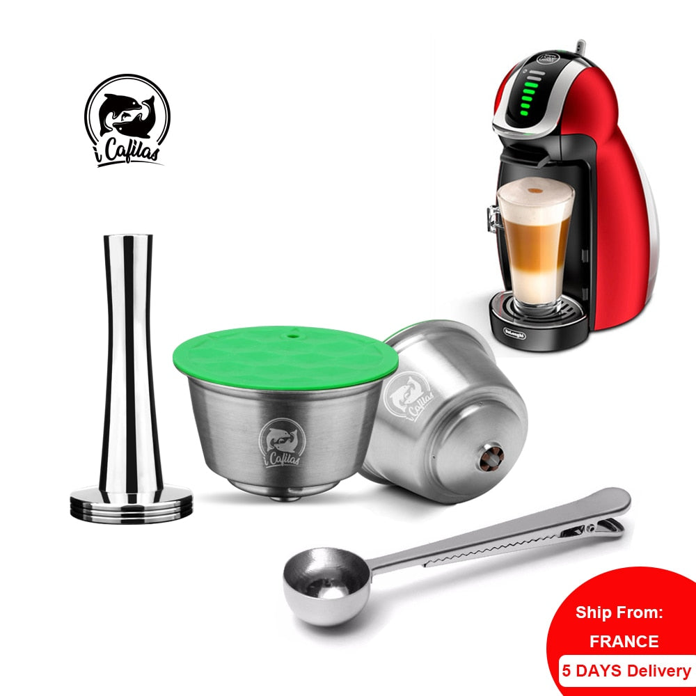 Reusable Dolce Gusto Coffee Capsule Stainless Steel Refillable Dolce Gusto Coffee Capsule Spoon Fits Nescafé Machines - Foto 8
