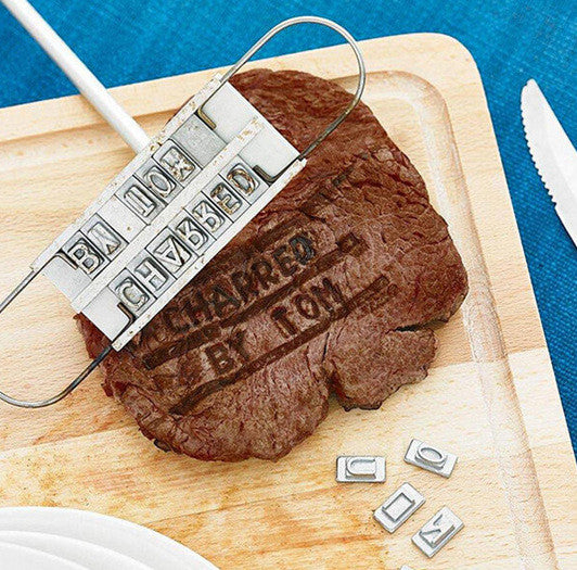 Meat Branding Iron 55 changeable Letters Tool Sets - The Spiceman